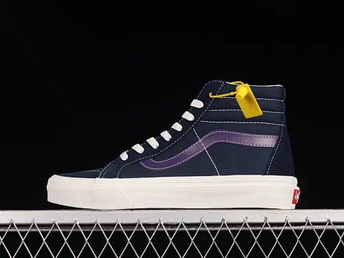 All categories Vans Vans series Vans Hi Vans high-top Vans SK8-Hi Lx Vans official navy blue high-top casual sneakers VN0A4BVB20T